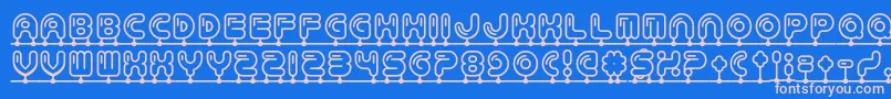 More about Balloonatic Font Balloonatic Font – Pink Fonts on Blue Background