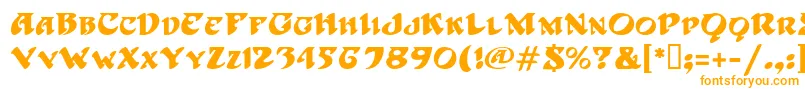 HoffmanMf-Schriftart – Orangefarbene Schriften