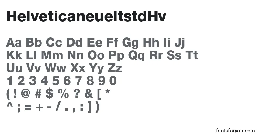 Police HelveticaneueltstdHv - Alphabet, Chiffres, Caractères Spéciaux