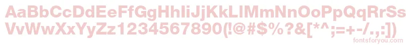 HelveticaneueltstdHv Font – Pink Fonts on White Background