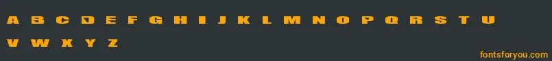 Шрифт Cubifonk – оранжевые шрифты на чёрном фоне