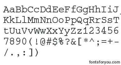 Selectric font – Fixed Width Fonts