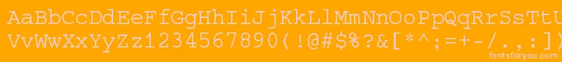 Шрифт Selectric – розовые шрифты на оранжевом фоне