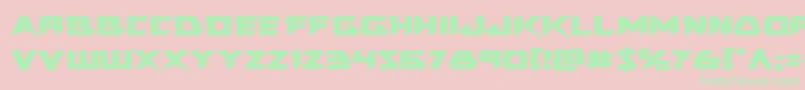 Skirmisherexpand Font – Green Fonts on Pink Background