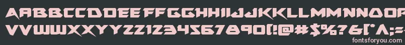 Skirmisherexpand Font – Pink Fonts on Black Background