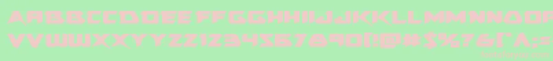 Skirmisherexpand Font – Pink Fonts on Green Background