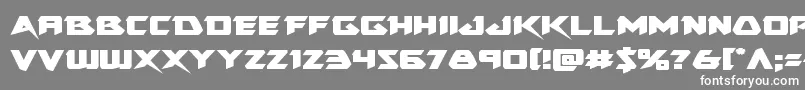 フォントSkirmisherexpand – 灰色の背景に白い文字