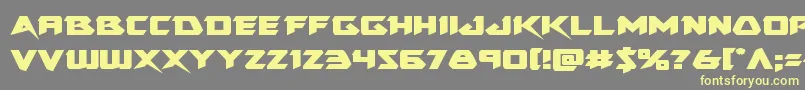 Skirmisherexpand Font – Yellow Fonts on Gray Background