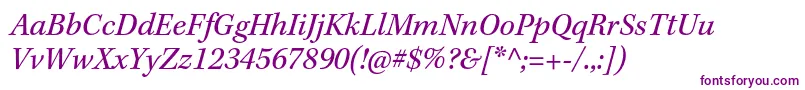 KeplerstdItalic Font – Purple Fonts on White Background