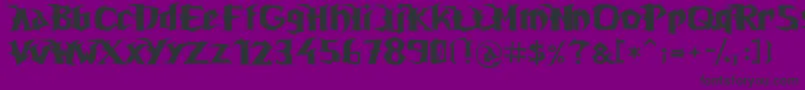 Unrealt Font – Black Fonts on Purple Background