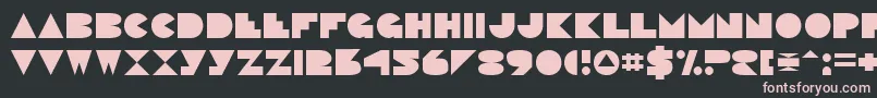 PacmaniaNormal Font – Pink Fonts on Black Background