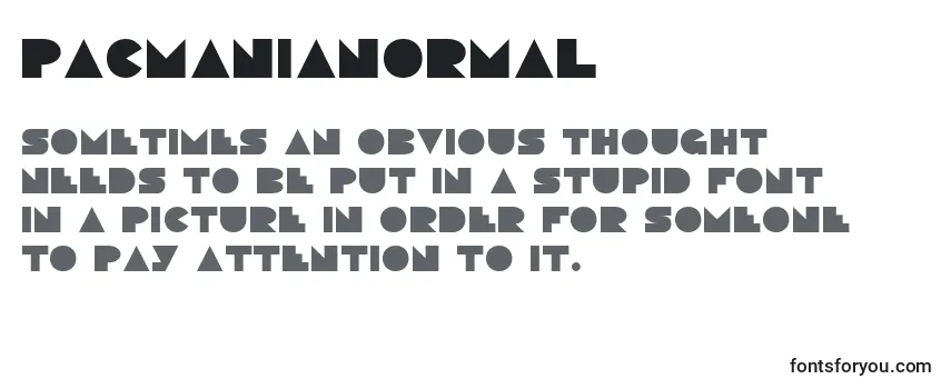 PacmaniaNormal Font