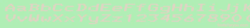 TelidonExhvItalic Font – Pink Fonts on Green Background