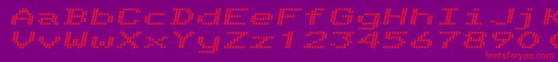TelidonExhvItalic Font – Red Fonts on Purple Background