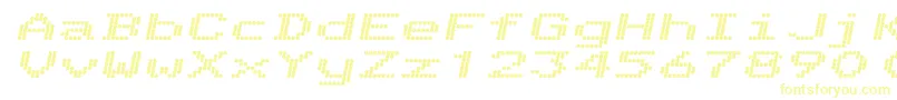 TelidonExhvItalic-fontti – keltaiset fontit