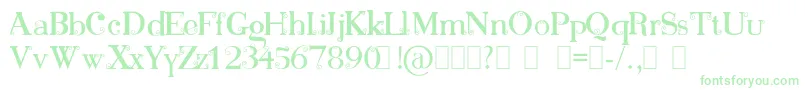 Bonnie Font – Green Fonts on White Background