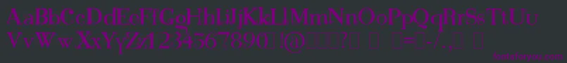 Bonnie Font – Purple Fonts on Black Background
