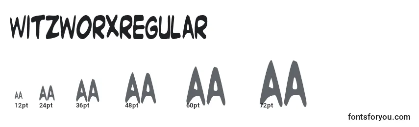 Witzworxregular Font Sizes
