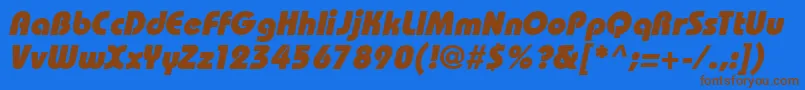 Lisätietoja BahamasHeavyItalic-fontista BahamasHeavyItalic-fontti – ruskeat fontit sinisellä taustalla