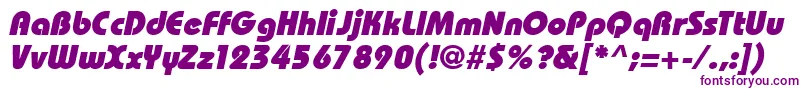 BahamasHeavyItalicフォントについての詳細 フォントBahamasHeavyItalic – 紫色のフォント