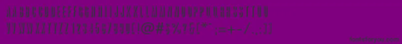 GraphiteshadowRegularDb Font – Black Fonts on Purple Background