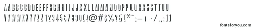 GraphiteshadowRegularDb-fontti – neliönmuotoiset fontit