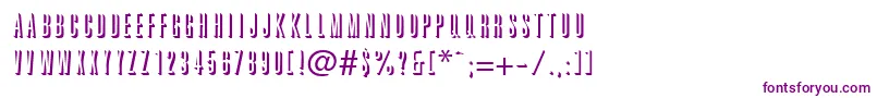 GraphiteshadowRegularDb Font – Purple Fonts on White Background