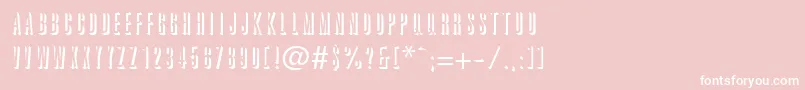 GraphiteshadowRegularDb Font – White Fonts on Pink Background