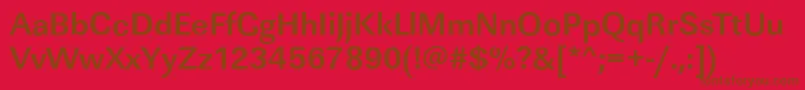 LinearstdBold Font – Brown Fonts on Red Background