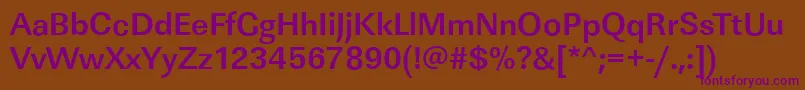 Шрифт LinearstdBold – фиолетовые шрифты на коричневом фоне