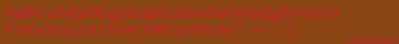 ArnoproDisplay Font – Red Fonts on Brown Background