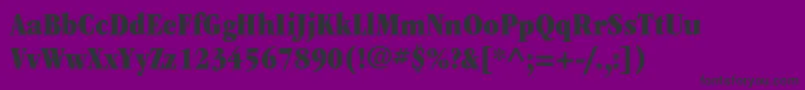 ItcgaramondstdUltcond-Schriftart – Schwarze Schriften auf violettem Hintergrund