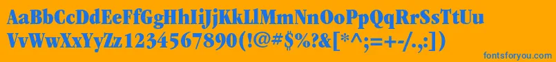 En savoir plus sur la police ItcgaramondstdUltcond Police ItcgaramondstdUltcond – polices bleues sur fond orange