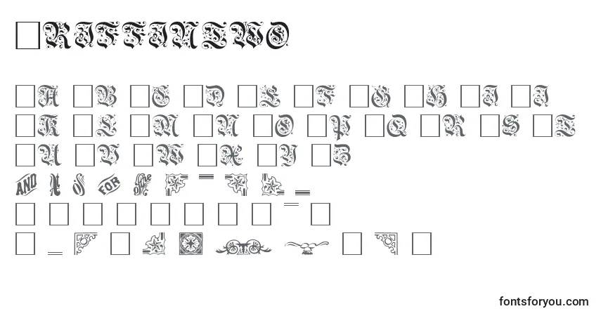 Schriftart Griffintwo – Alphabet, Zahlen, spezielle Symbole