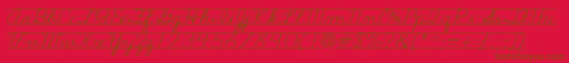 fuente Nealcurieruledsh – Fuentes Marrones Sobre Fondo Rojo