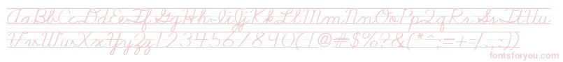 Nealcurieruledsh-Schriftart – Rosa Schriften