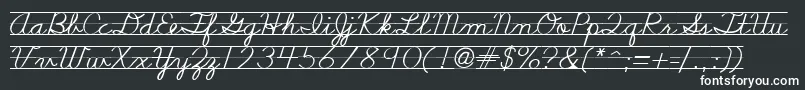 Nealcurieruledsh Font – White Fonts on Black Background