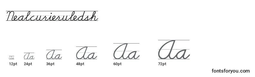 Nealcurieruledsh Font Sizes