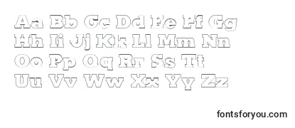 Обзор шрифта KaineOutline
