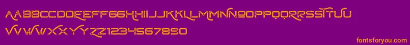 ChapteroneVintageFree Font – Orange Fonts on Purple Background