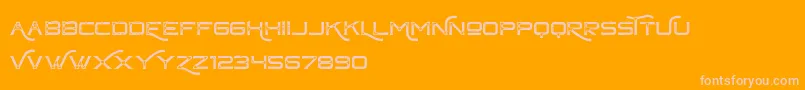 ChapteroneVintageFree Font – Pink Fonts on Orange Background
