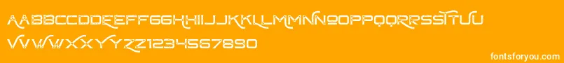 ChapteroneVintageFree Font – White Fonts on Orange Background