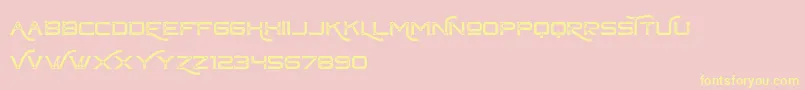 ChapteroneVintageFree Font – Yellow Fonts on Pink Background