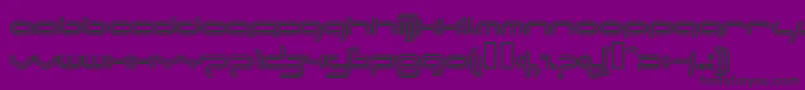 Шрифт PlanetTricolore – чёрные шрифты на фиолетовом фоне
