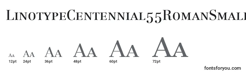 Размеры шрифта LinotypeCentennial55RomanSmallCapsOldstyleFigures