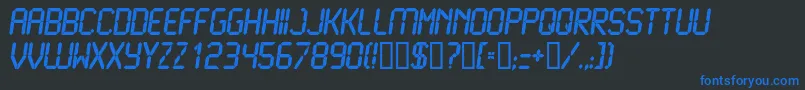 Подробнее о шрифте LiquidcrystalBolditalic Шрифт LiquidcrystalBolditalic – синие шрифты на чёрном фоне