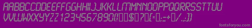 LiquidcrystalBolditalic Font – Gray Fonts on Purple Background