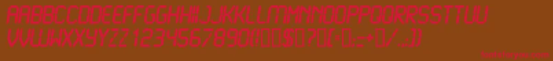 LiquidcrystalBolditalic Font – Red Fonts on Brown Background