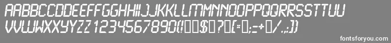 LiquidcrystalBolditalic Font – White Fonts on Gray Background