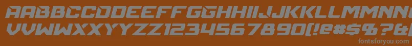 More about MechfireItalic Font MechfireItalic Font – Gray Fonts on Brown Background